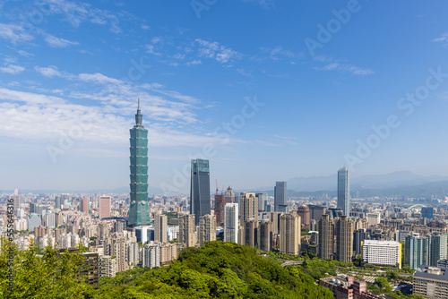 Taipei city skyline landmark