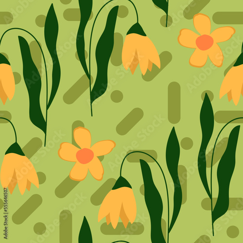 Vector set flowers background, Nature background, banner, cover, templates, posters.