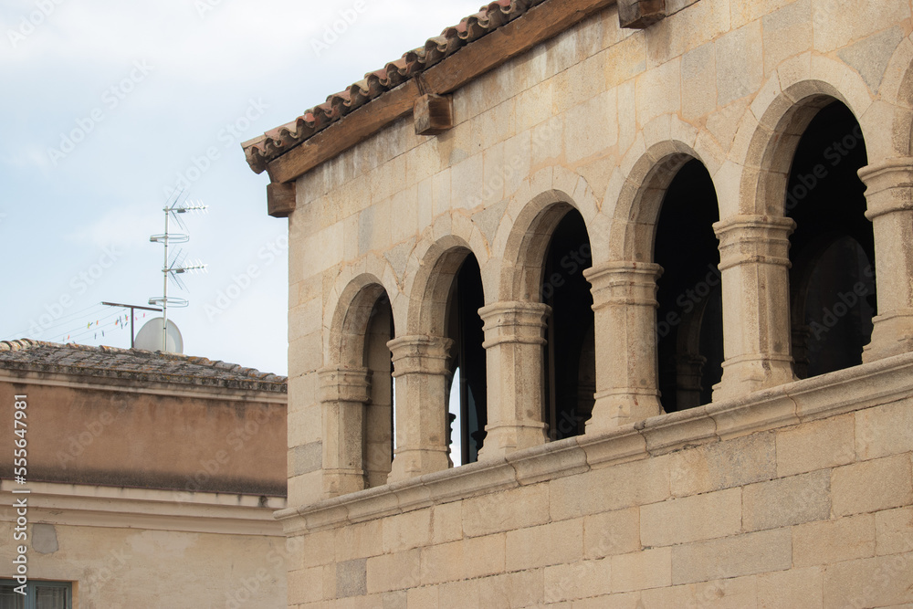 Fachada del barrio antiguo de Girona