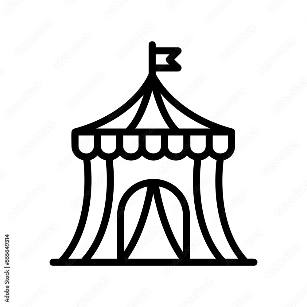 Circus Tent Icon Circus Tent Icon
