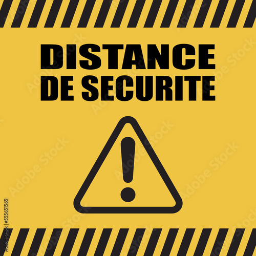 Logo distance de sécurité.