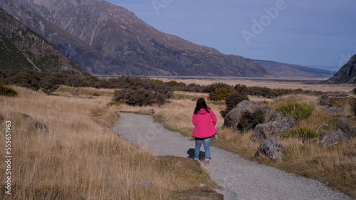walking in the mountains