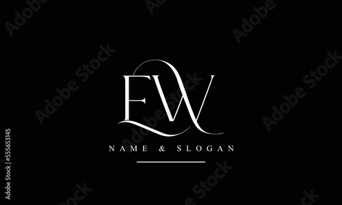 WE, EW, W, E abstract letters logo monogram