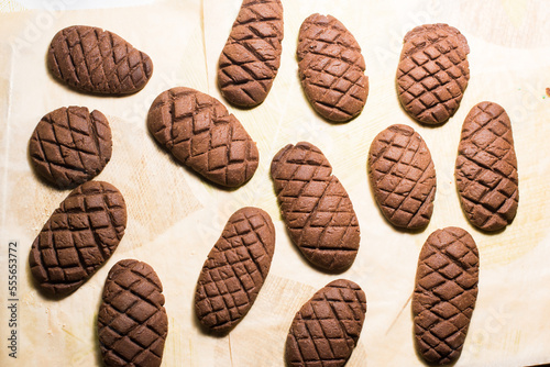 cookies in the form of cones