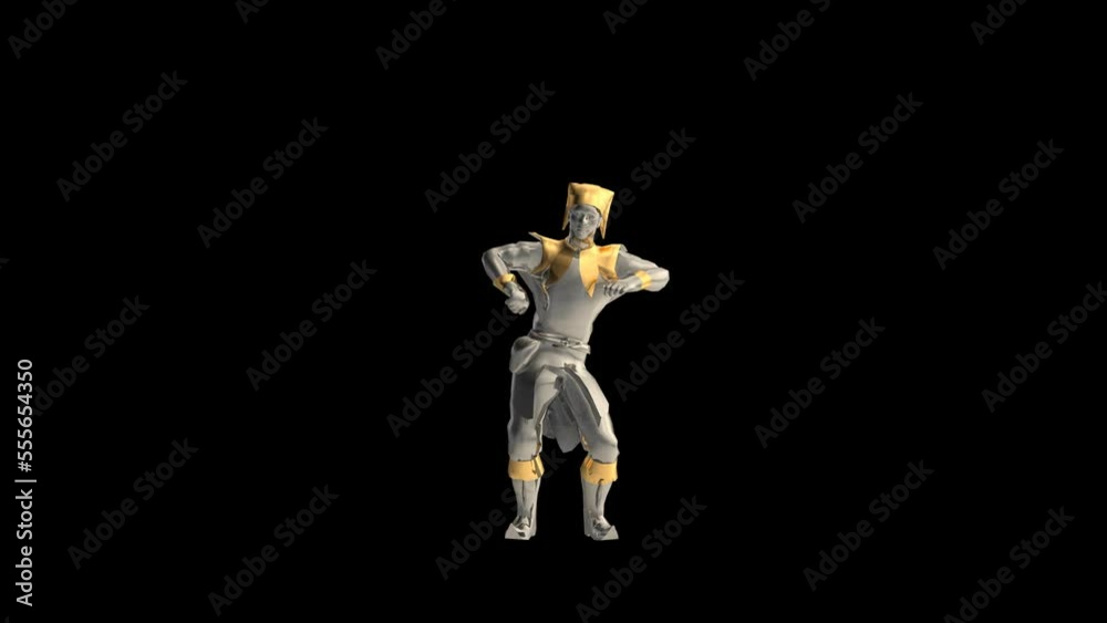 Dancing Jester Transparent Alpha Loop video Dancing Jester Transparent Alpha Loop video