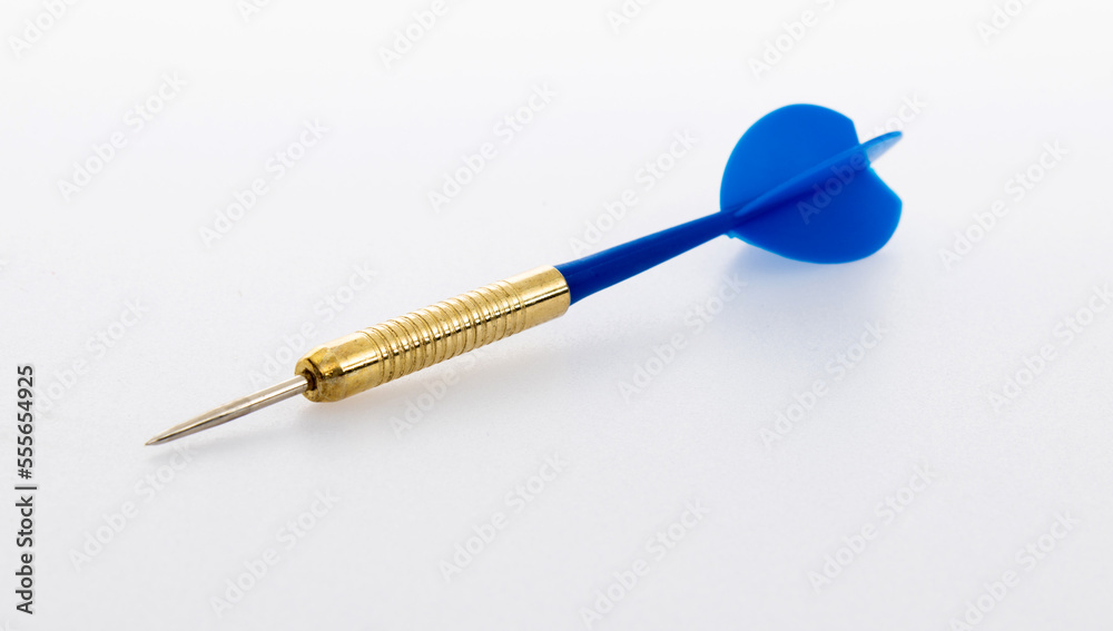 Single dart on white background Single dart on white background