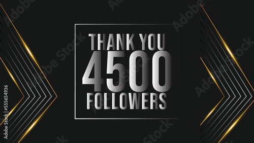 user Thank you celebrate of 4500 subscribers and followers. 4.5k followers thank you