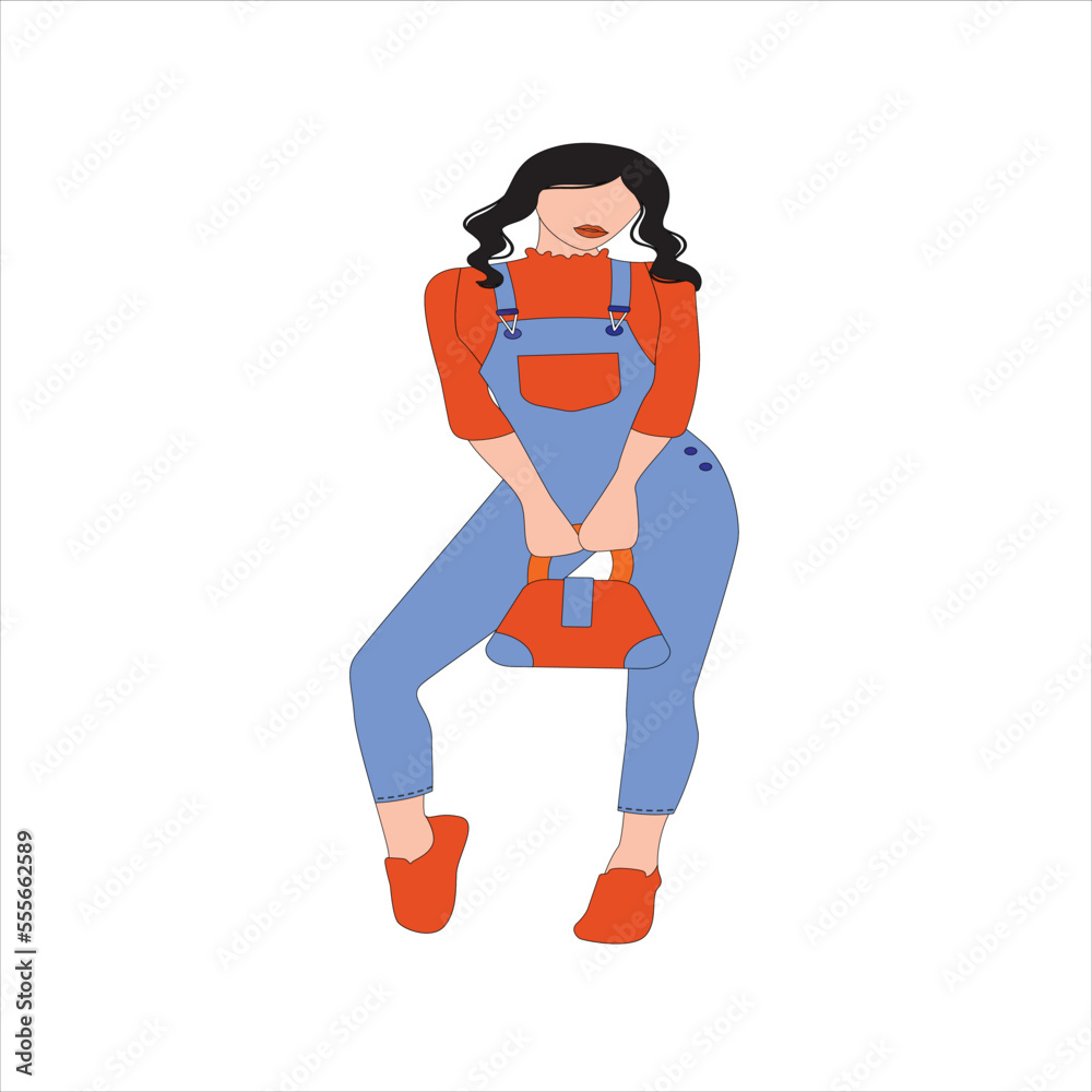 Set of portraits of women of different gender and age. Diversity. Vector flat illustration. Avatar for a social network. Vector flat illustration Set of portraits of women of different gender and age. Diversity. Vector flat illustration. Avatar for a social network. Vector flat illustration