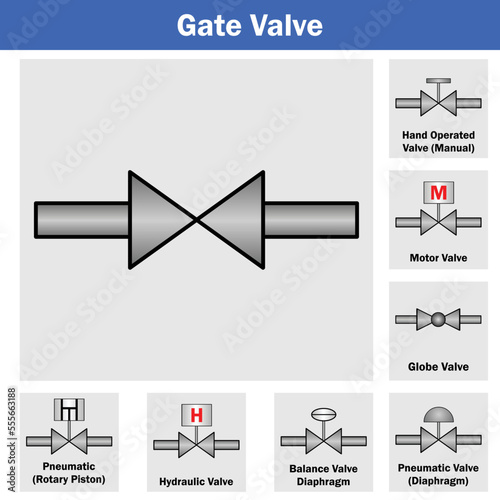 Vector Illustration for Gate Valve