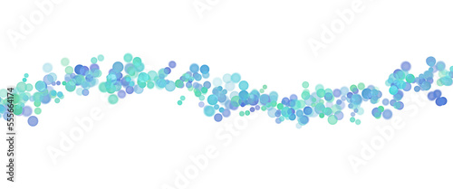 Abstract color mix bubble dots wave texture with transparent background, wave, overlay element for backdrop, creative design smudge, isolated object with colorful minimal design 