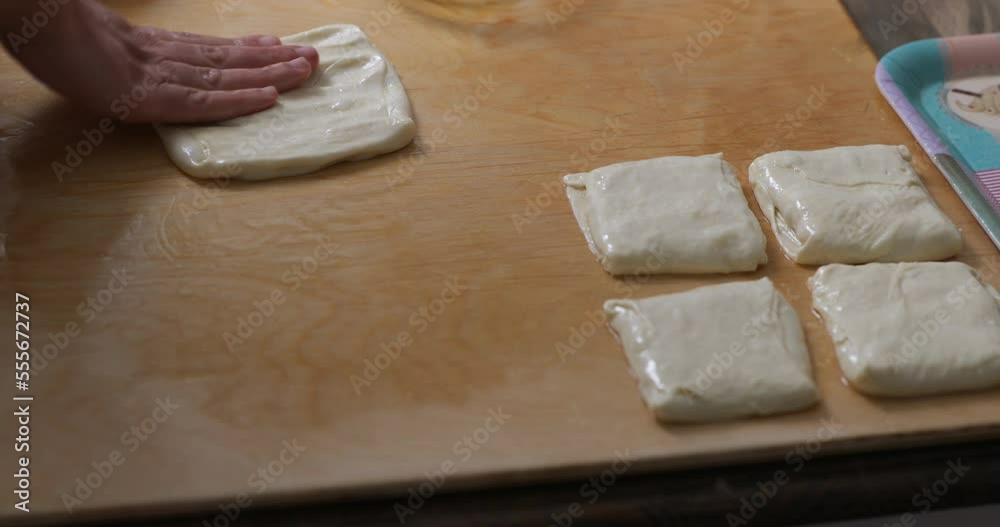 kneading pancakes by hand, handmade morocco fritters kneading pancakes by hand, handmade morocco fritters