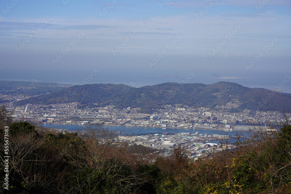 皿倉山から見た若松区方面