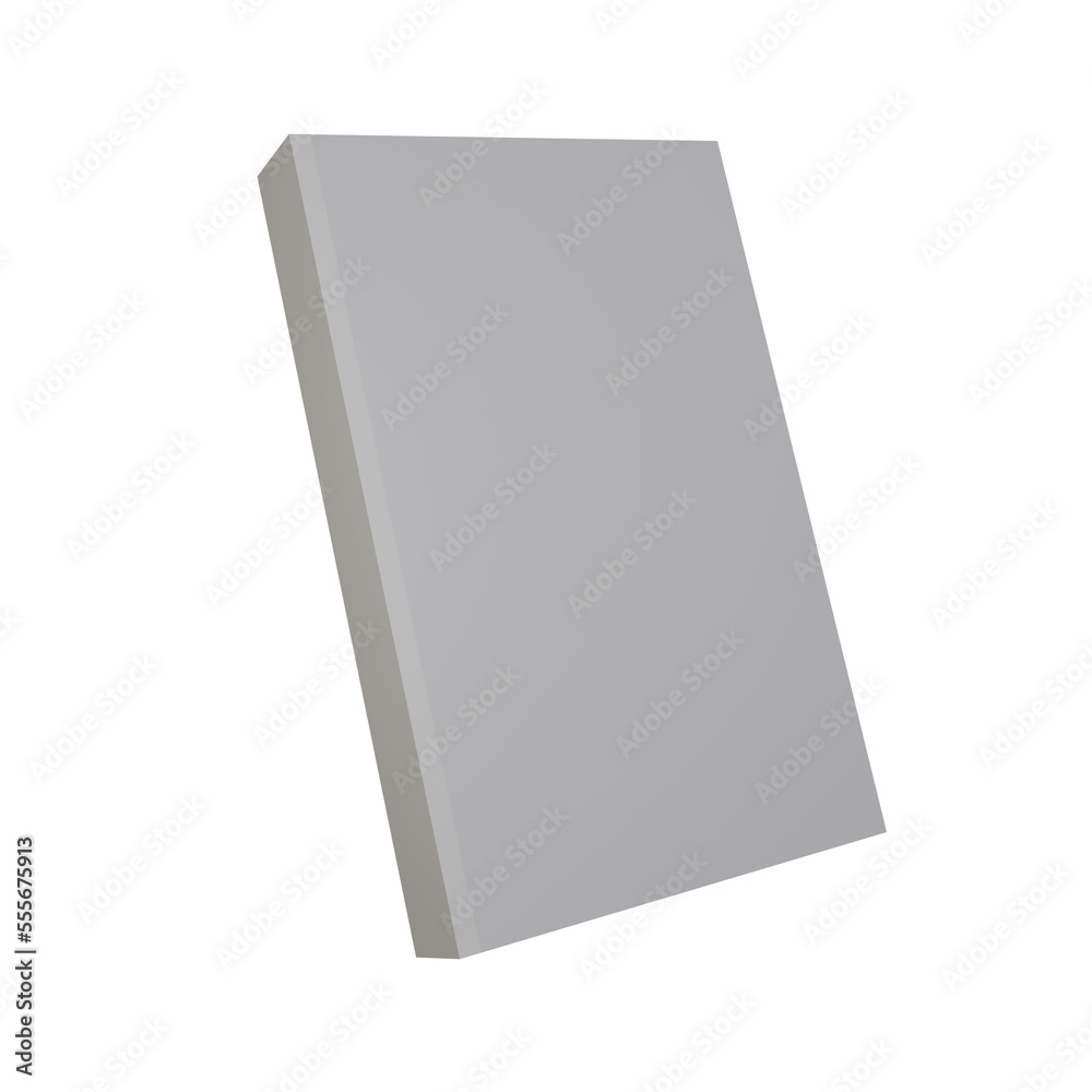 Blank Book Cover Mockup High Quality 3D Image Rendering,