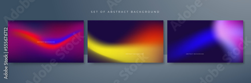 Abstract gradient blur vibrant background. Smooth design background for brochure, poster, banner, flyer and card. Vector illustration.