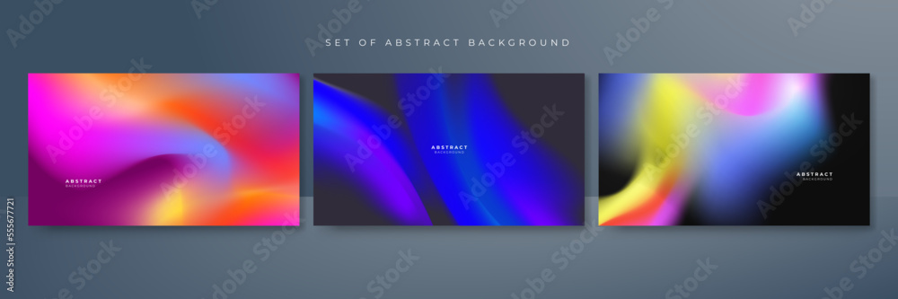 Abstract gradient blur vibrant background. Smooth design background for brochure, poster, banner, flyer and card. Vector illustration.