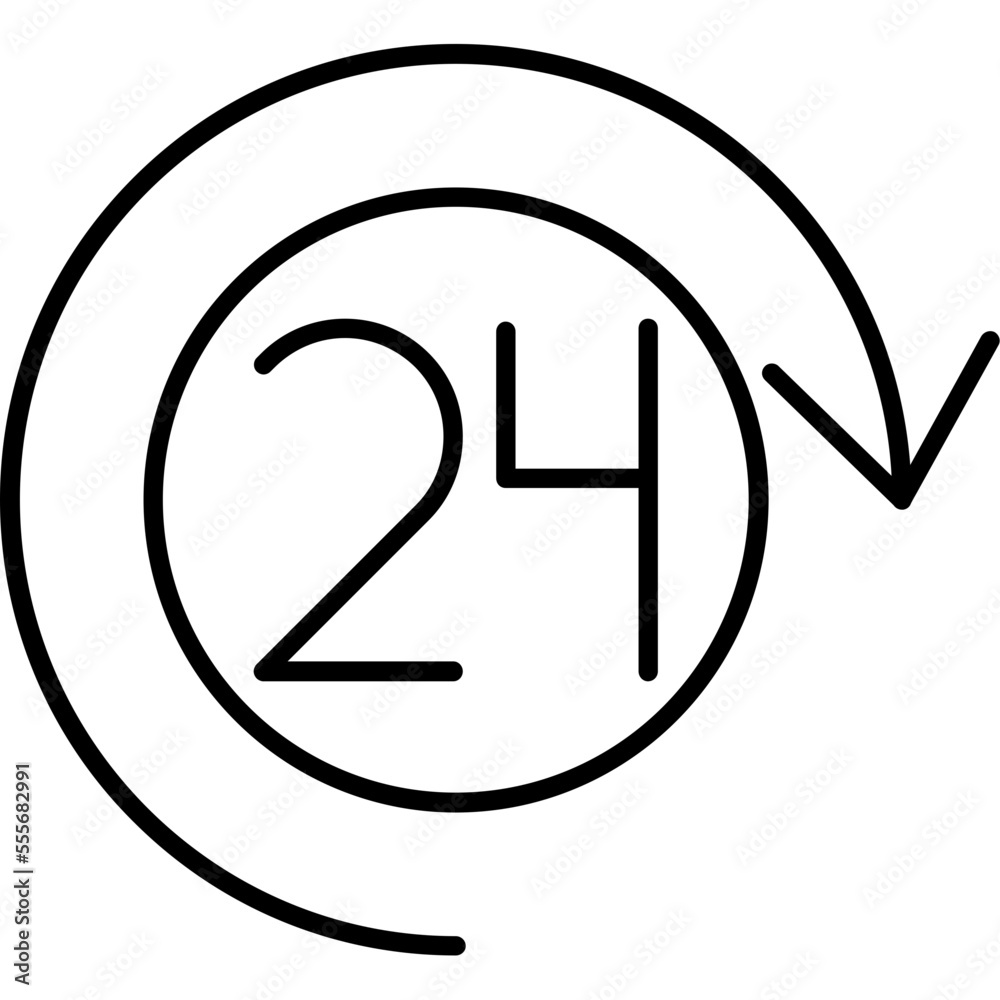 Open 24 Hours Icon Open 24 Hours Icon