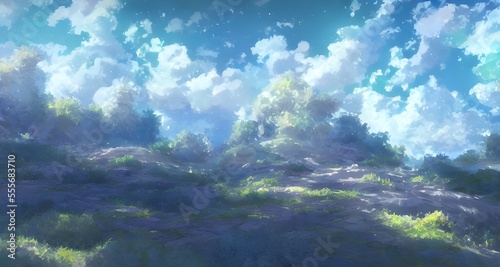 The land, the sky, and the windswept meadows of a fantasy world. A world that is not real_20 © 匠 長尾