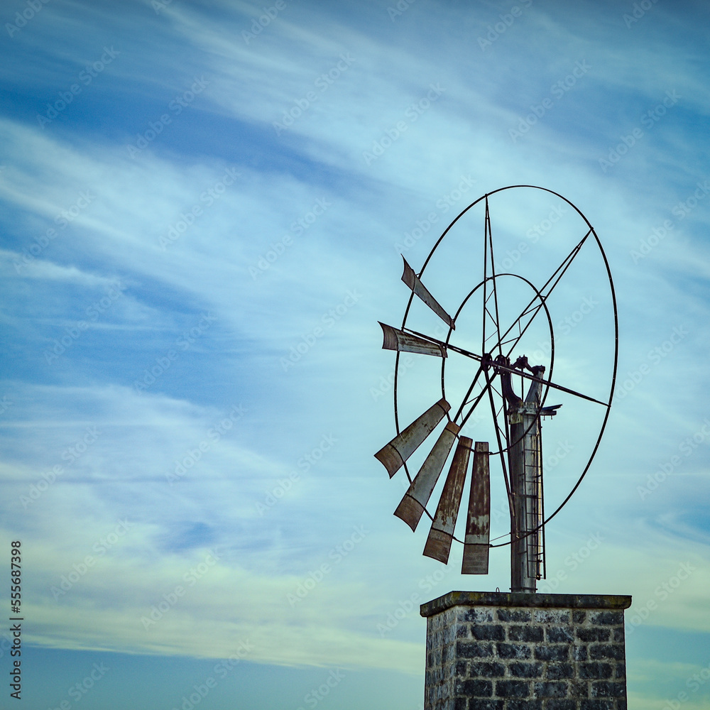 Windmill just outside the city of Palma, Mallorca, Spain