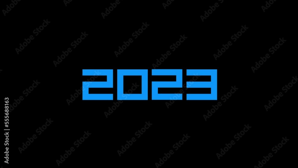 Happy New Year 2023 greeting motion graphic design Happy New Year 2023 greeting motion graphic design