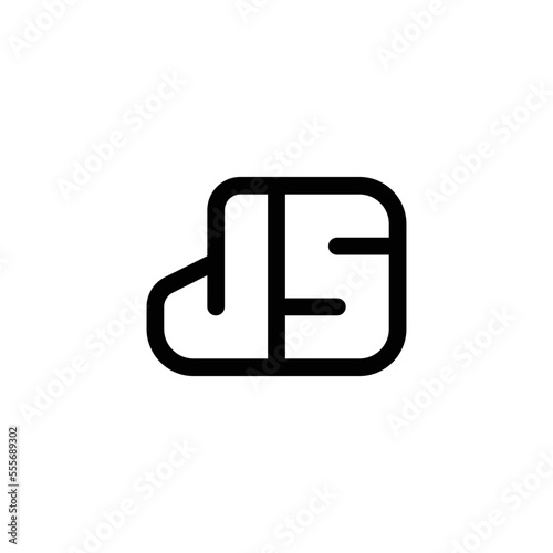 js, sj logo concept