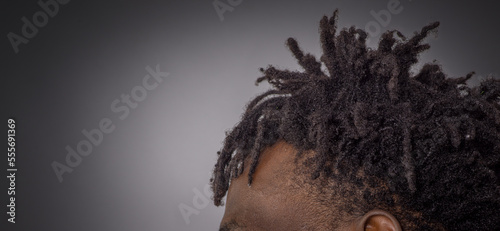 Tableau sur toile close-up of  funky hairstyle