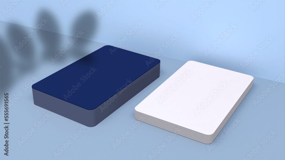 Business card mockup with front and back side for your business Business card mockup with front and back side for your business