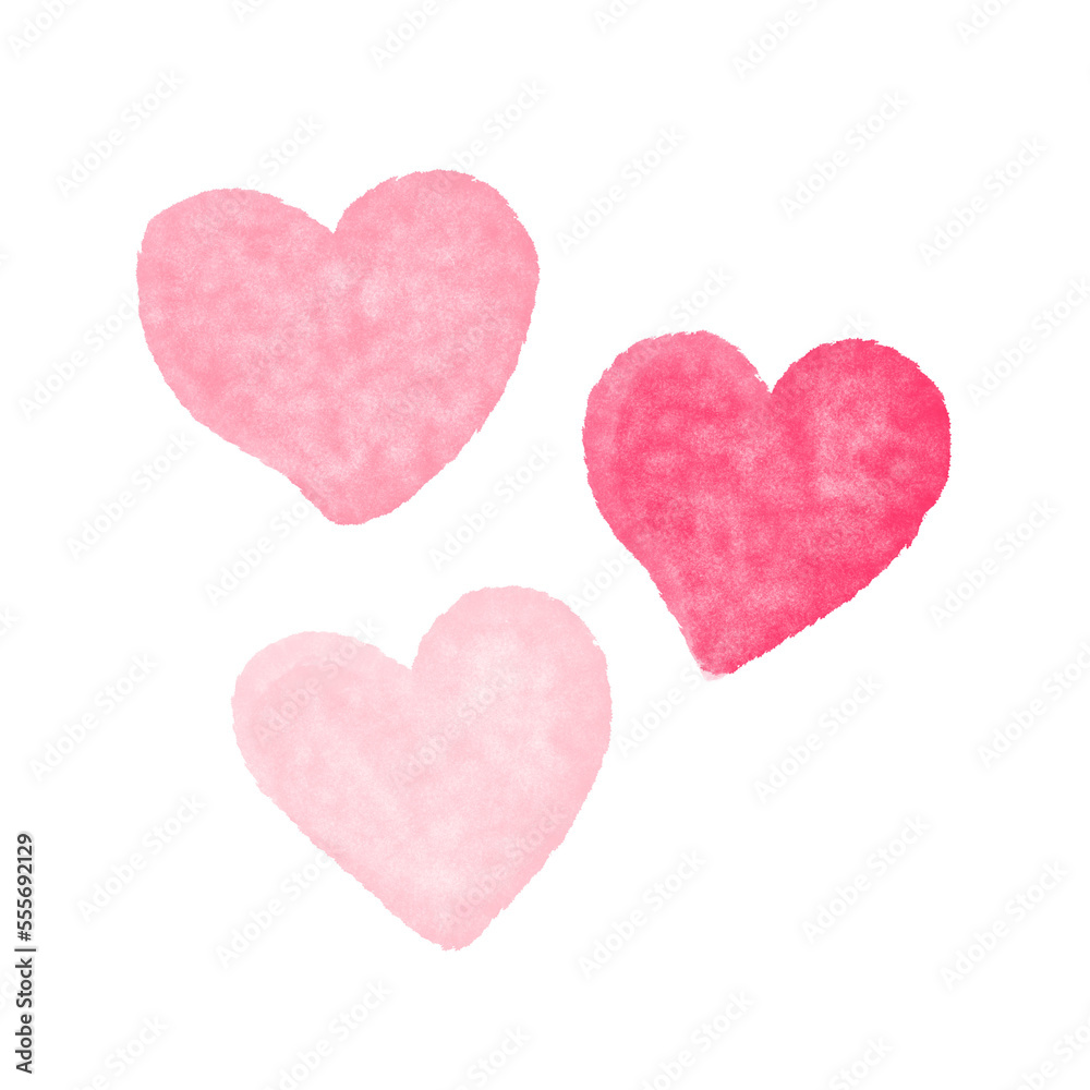 Heart shapes. Valentines Day. Valentine Symbol.