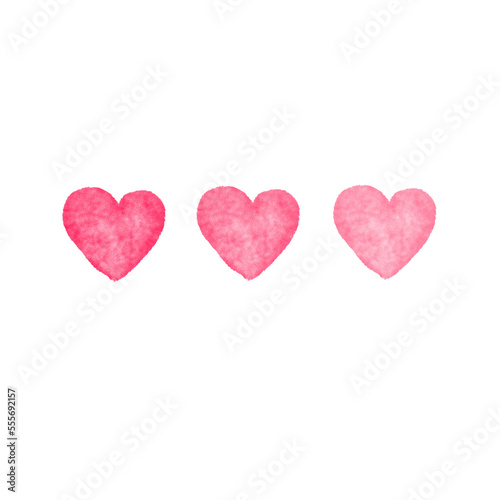 Heart Shapes. Valentines Day. Valentine Symbol. © Kumamoribysine