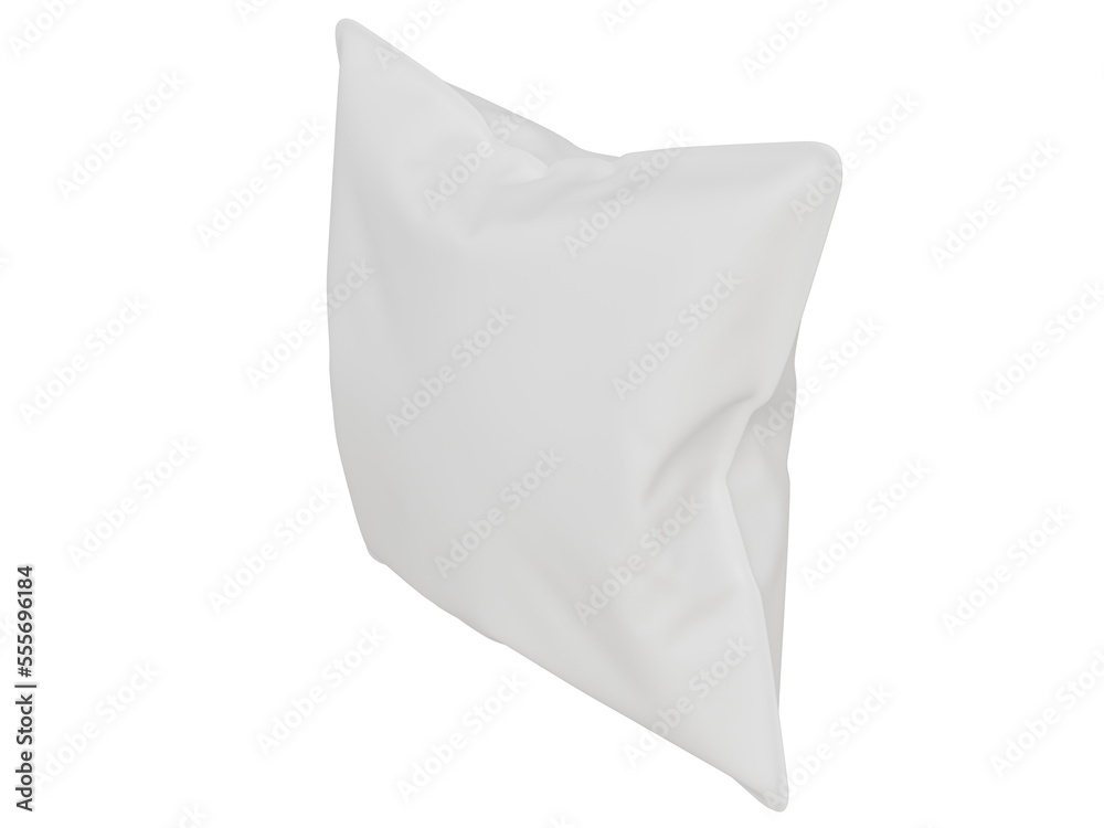 Naklejka premium Mockup white square pillow. 3d render