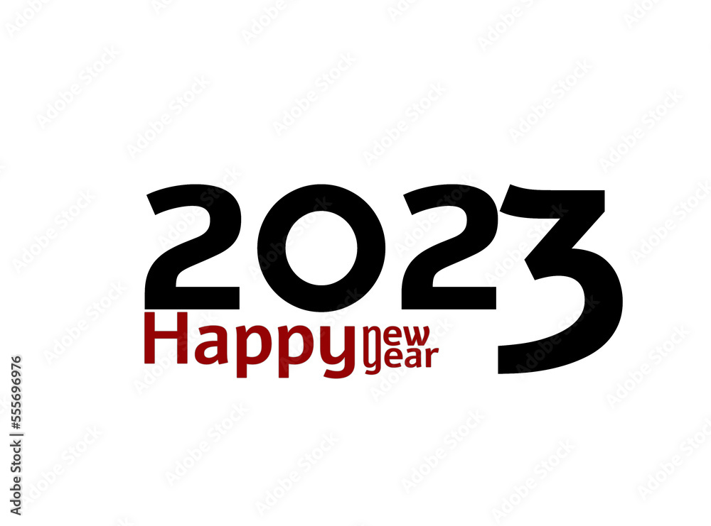 Happy 2023 Christmas greeting card, isolated on white background with black text. Happy 2023 Christmas greeting card, isolated on white background with black text.
