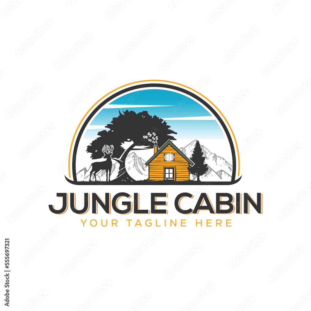 Cabin logo design, Jungle cabin logo, 
cabin logo png, 
cabin logo vector