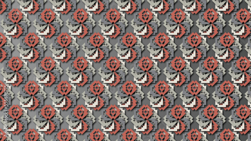 Modern Colored Geometrical textured vector pattern with decorative ornamental illustrations for desktop, wallpaper, background, texture