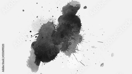 ink splashes on white. splashes black ink fluid ink splash transition.  ink slow motion transition reveal. ink splatter compositing. Abstract slow motion ink splatter transition. ink brush stroke.