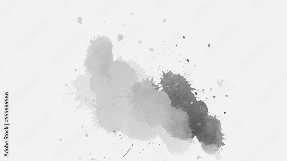 watercolor paint brush stroke. ink splash transition. ink slow motion transition reveal. splat background. splashes black ink fluid ink splash transition.