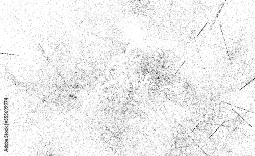 Grunge Black And White Urban. Dark Messy Dust Overlay Distress Background. Easy To Create Abstract Dotted, Scratched, Vintage Effect With Noise And Grain