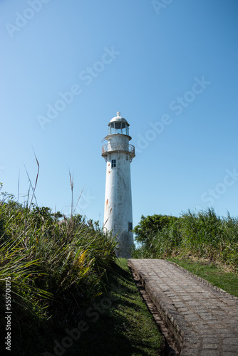 Canvas Print Famous Ilha do Mel in Brazil: View of the Farol da Concha Lighthouse in a Beauti