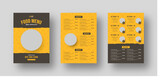 Food menu flyer template