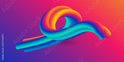 abstract trendy 3d wavy fluid background wallpaper. Colorful gradient color 3d fluid liquid wallpaper background. Abstract 3d landing page template. Website concept, flyer, brochure, banner background