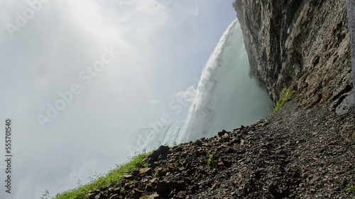 Behind the falls Niagara