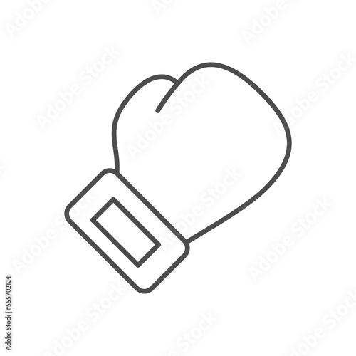 Boxing glove line outline icon