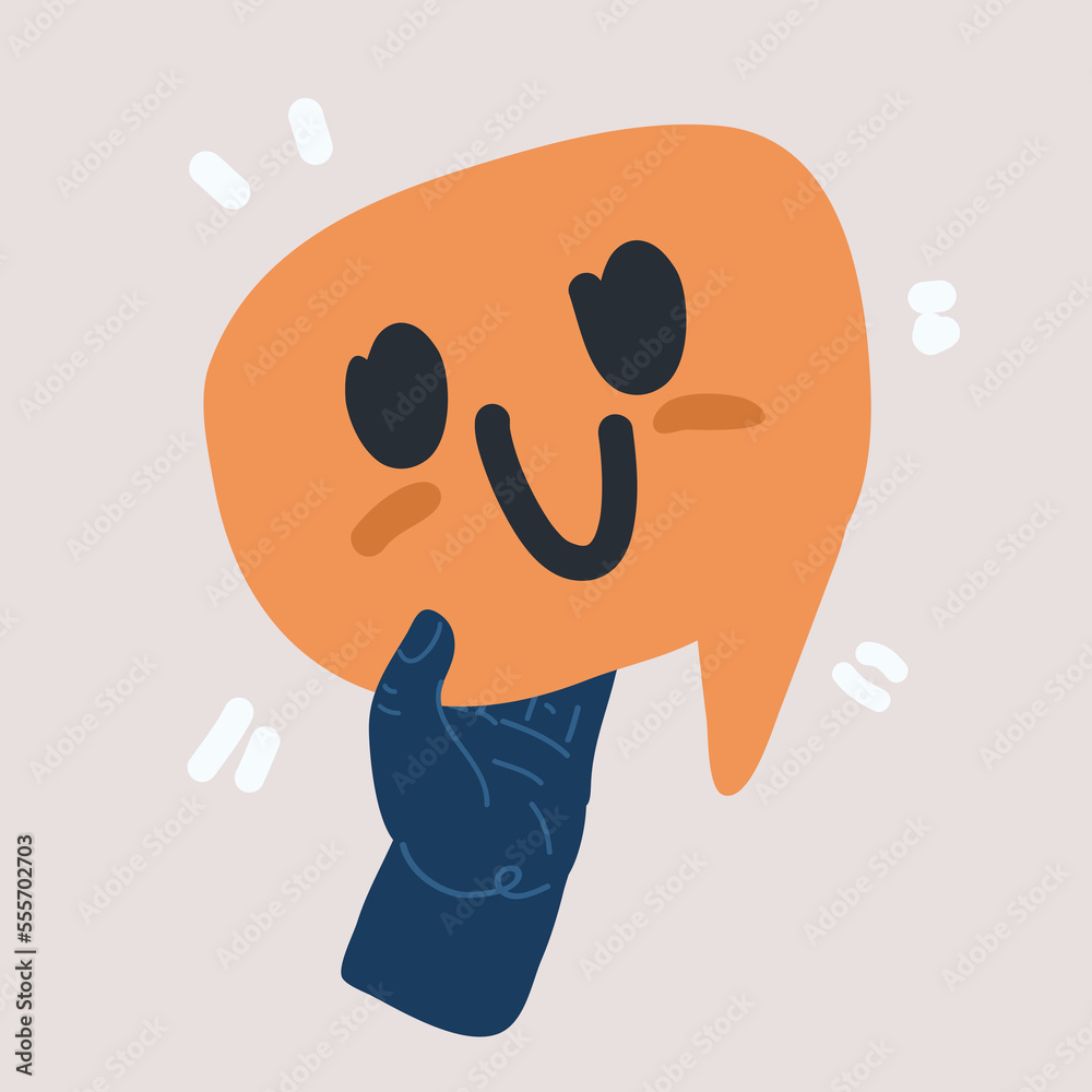 Vector illustration of emoji or emoticon happy face Vector illustration of emoji or emoticon happy face