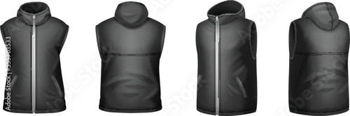 Sleeveless Jacket Set