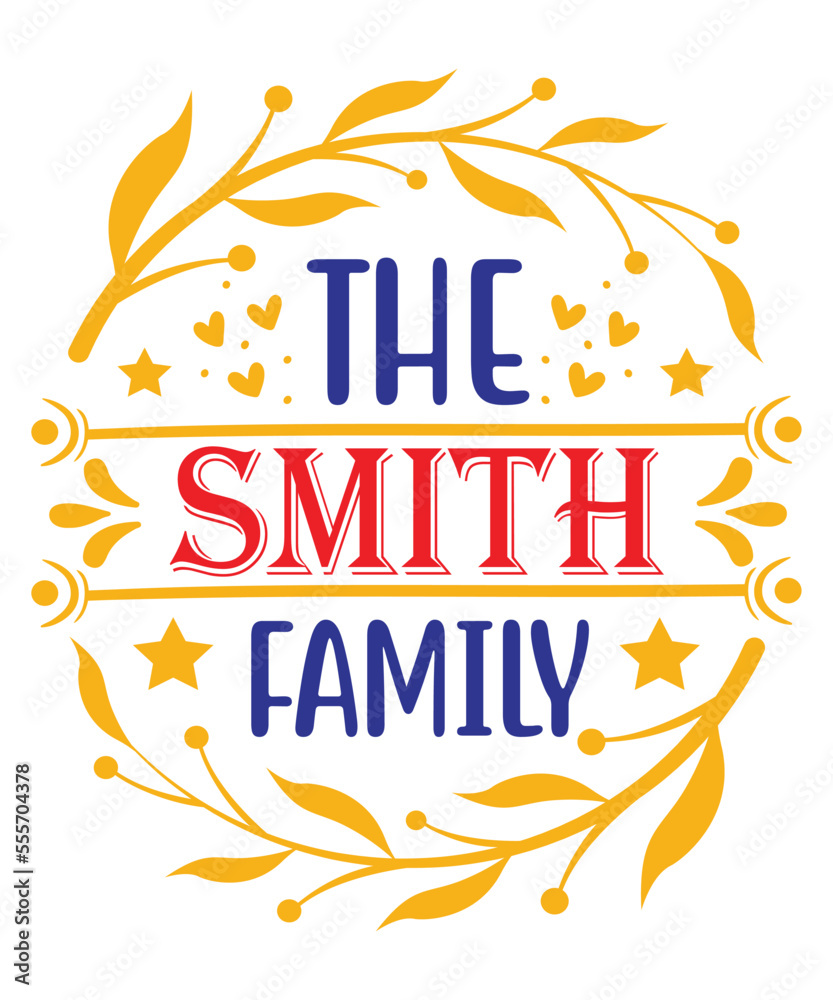 The smith Family SVG, Monogram Svg Bundle, Split Monogram Letters Svg