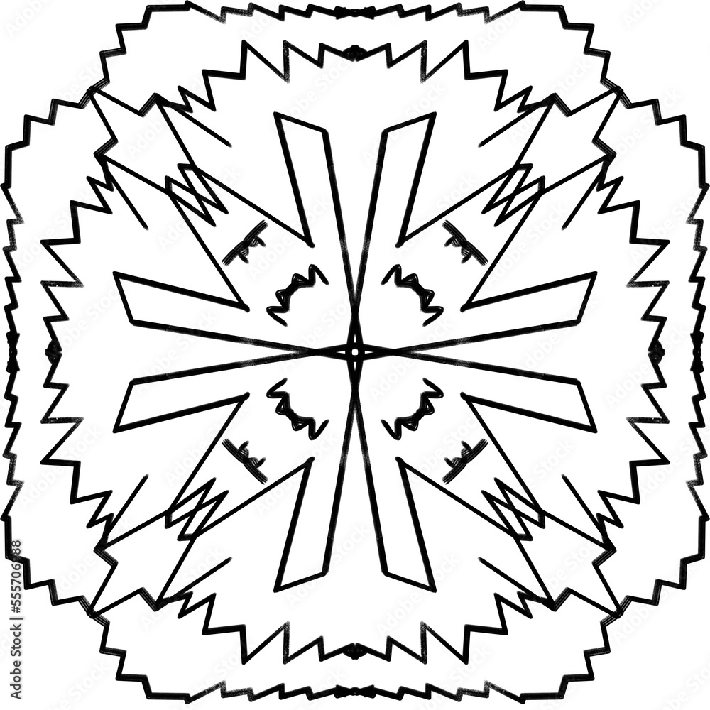 Obraz premium mandala with shape