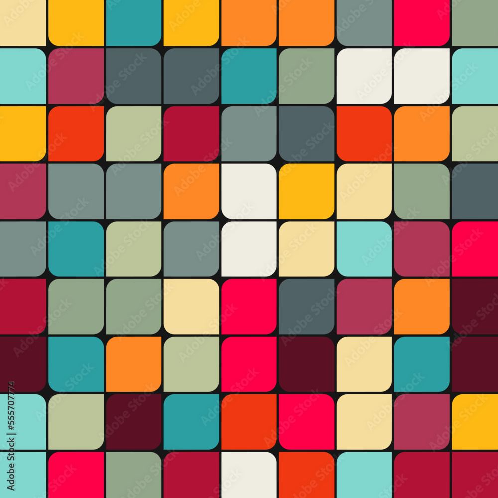 Color checkered squares background abstract illustration