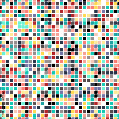 Color checkered squares background abstract illustration