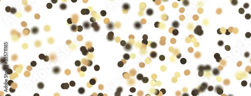 Golden serpentine confetti on transparent background. luxury isolated © vegefox.com