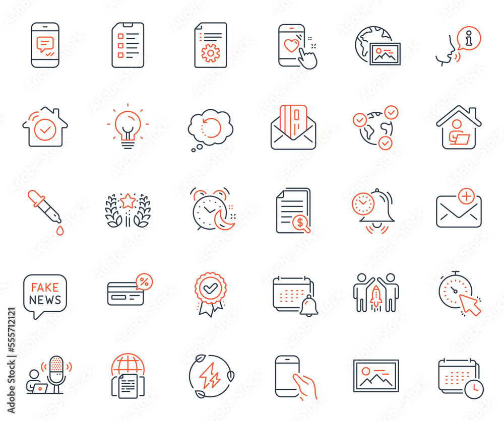 Technology icons set. Included icon as Approved award, New mail and Heart rating web elements. Photo, Time management, Calendar icons. Fake news, Recovery data, Internet documents web signs. Vector Technology icons set. Included icon as Approved award, New mail and Heart rating web elements. Photo, Time management, Calendar icons. Fake news, Recovery data, Internet documents web signs. Vector