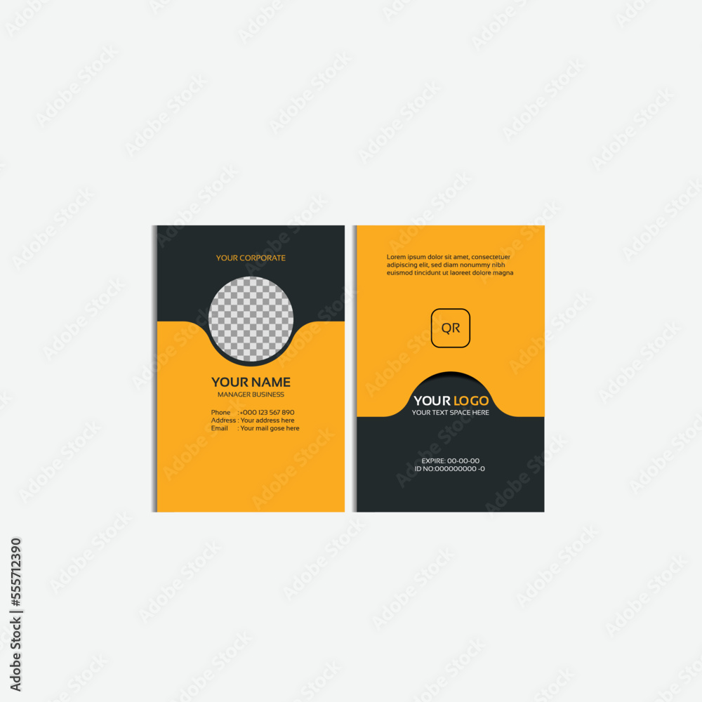 modern ID card template modern ID card template