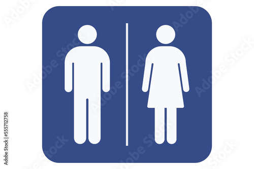 Restroom sign. Male and female toilet icon.